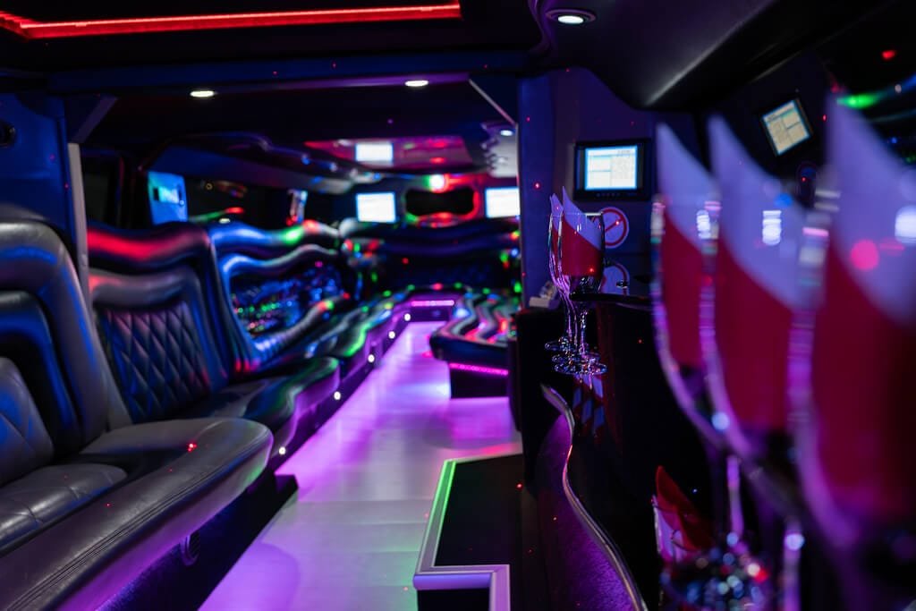 Vieno didziausio limuzino Mazeikiuose vidus