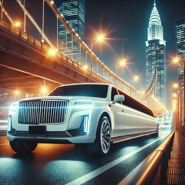 Naktinis Pasivažinėjimas limuzinu su draugais po miestą