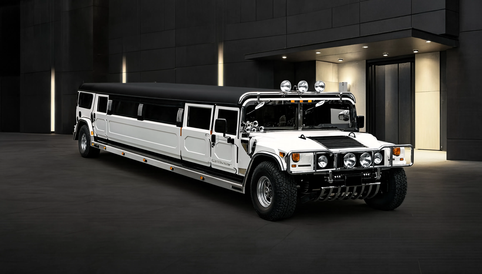 16–20 vietų karinio stiliaus Hummer H1 limuzinas