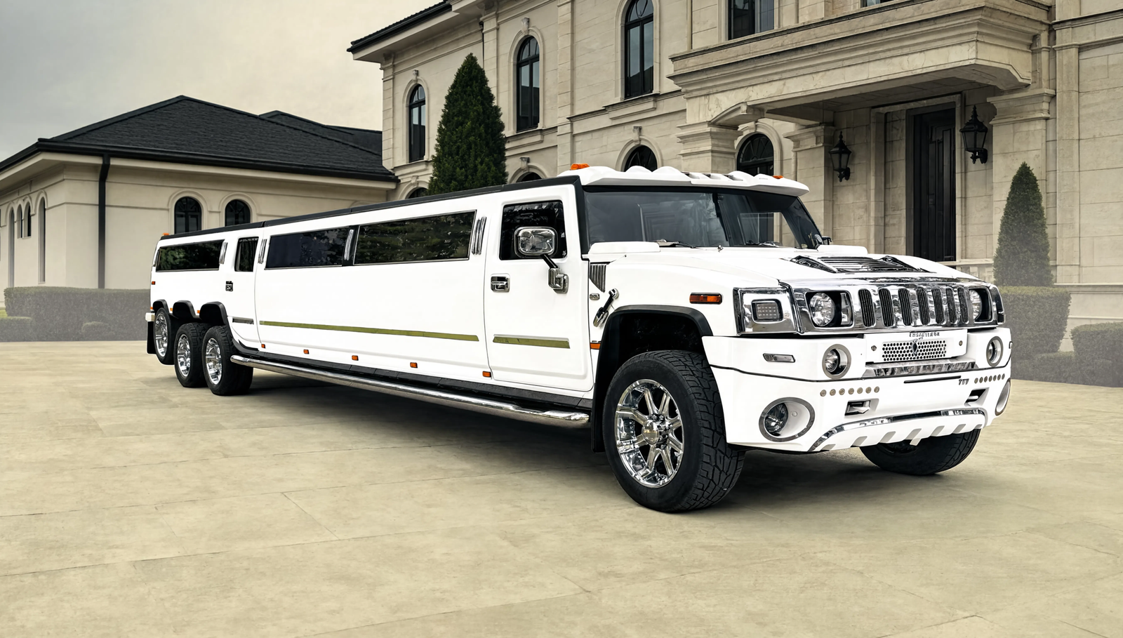 Gimtadienis baltame Hummer H2, 8 ratų limuzine suaugusiems